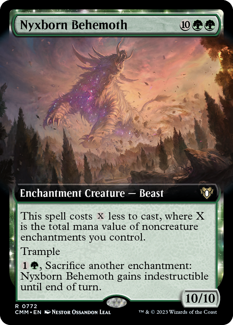 Nyxborn Behemoth (Extended Art) [Commander Masters] | Enigma On Main