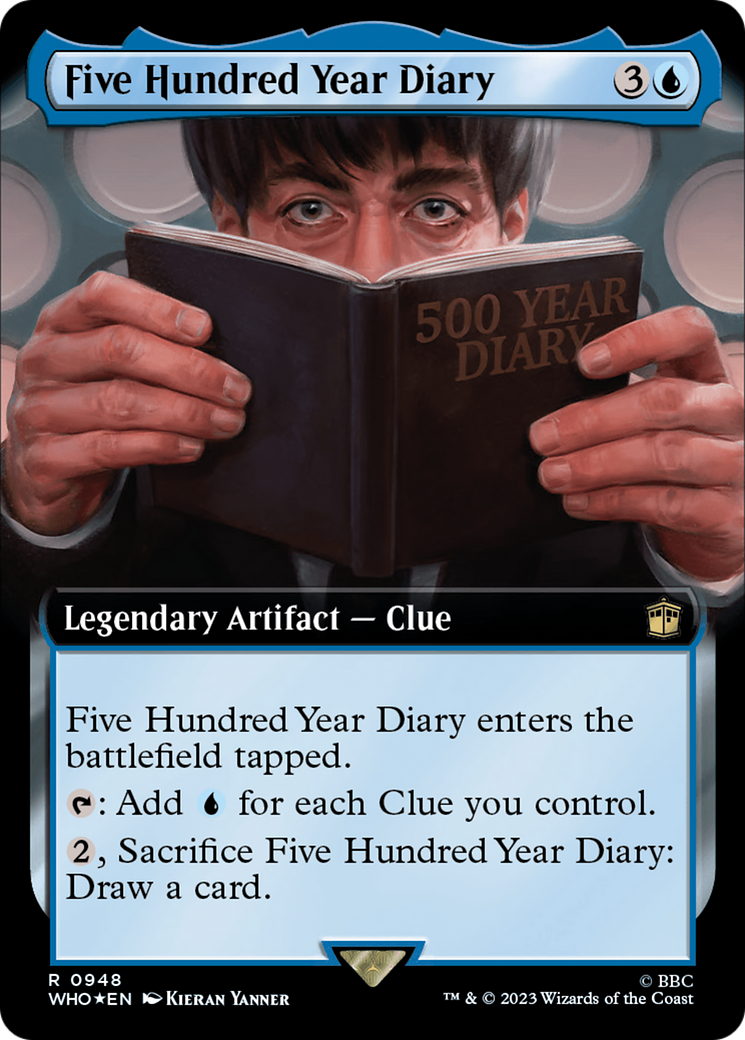 Five Hundred Year Diary (Extended Art) (Surge Foil) [Doctor Who] | Enigma On Main