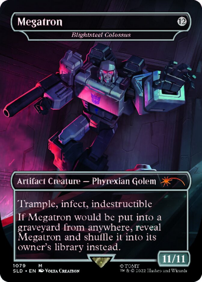 Blightsteel Colossus - Megatron (Borderless) [Secret Lair Drop Series] | Enigma On Main