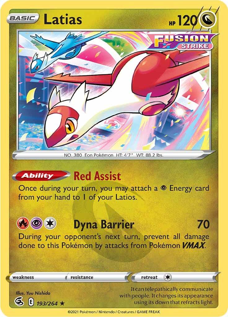 Latias (193/264) [Sword & Shield: Fusion Strike] | Enigma On Main