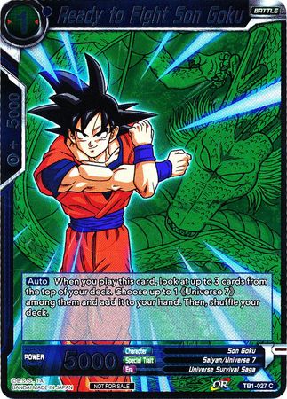 Ready to Fight Son Goku (Event Pack 2 - 2018) (TB1-027) [Promotion Cards] | Enigma On Main