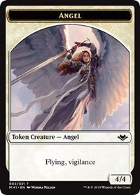 Angel (002) // Zombie (007) Double-Sided Token [Modern Horizons Tokens] | Enigma On Main