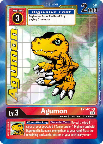 Agumon [EX1-001] (Alternate Art) [Classic Collection] | Enigma On Main