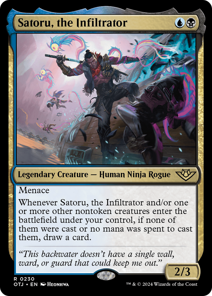 Satoru, the Infiltrator [Outlaws of Thunder Junction] | Enigma On Main