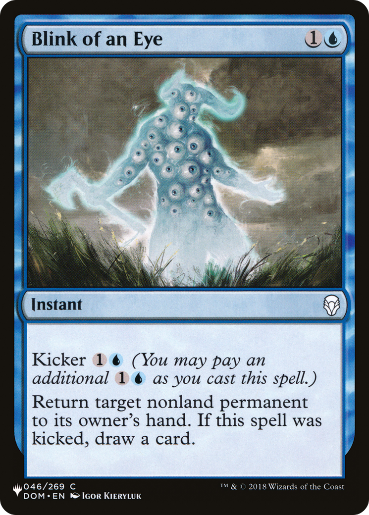 Blink of an Eye [The List Reprints] | Enigma On Main