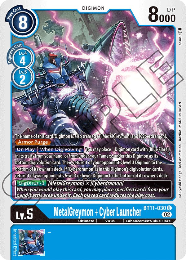 MetalGreymon + Cyber Launcher [BT11-030] [Dimensional Phase] | Enigma On Main