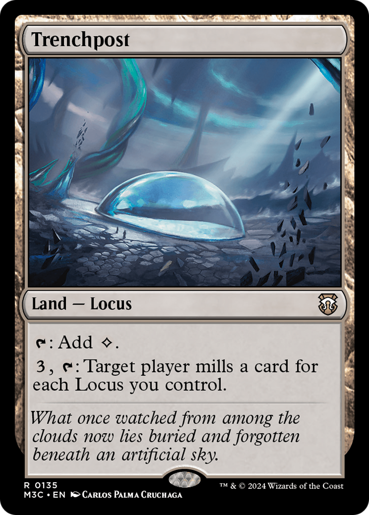 Trenchpost (Extended Art) (Ripple Foil) [Modern Horizons 3 Commander] | Enigma On Main