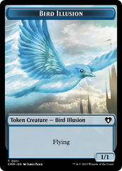 Bird // Bird Illusion Double-Sided Token [Commander Masters Tokens] | Enigma On Main