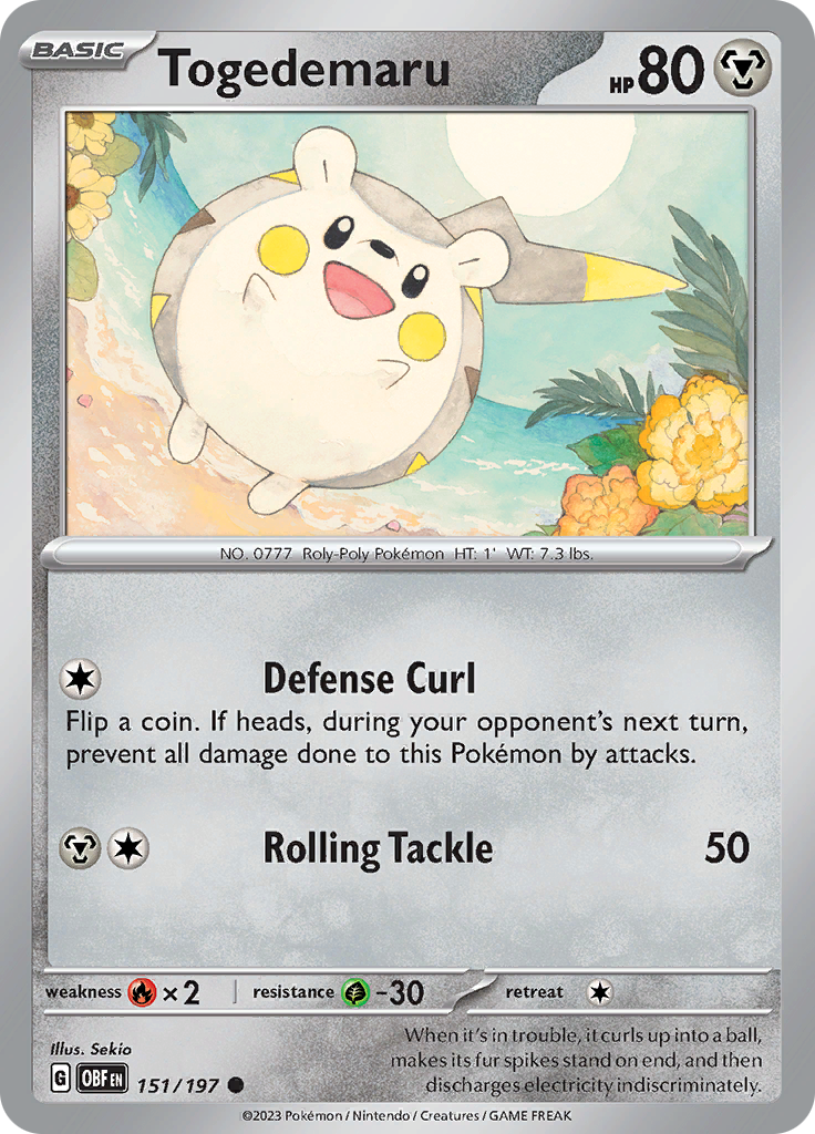 Togedemaru (151/197) [Scarlet & Violet: Obsidian Flames] | Enigma On Main