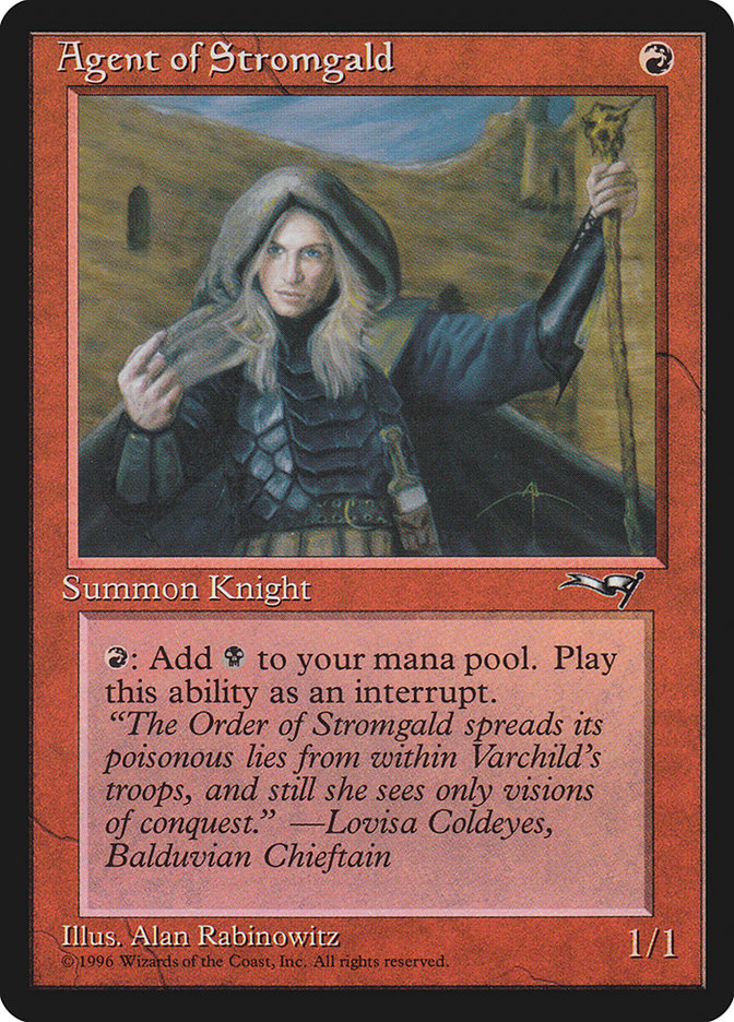 Agent of Stromgald (Holding Staff) [Alliances] | Enigma On Main