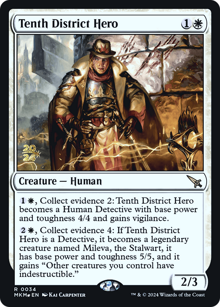 Tenth District Hero [Murders at Karlov Manor Prerelease Promos] | Enigma On Main