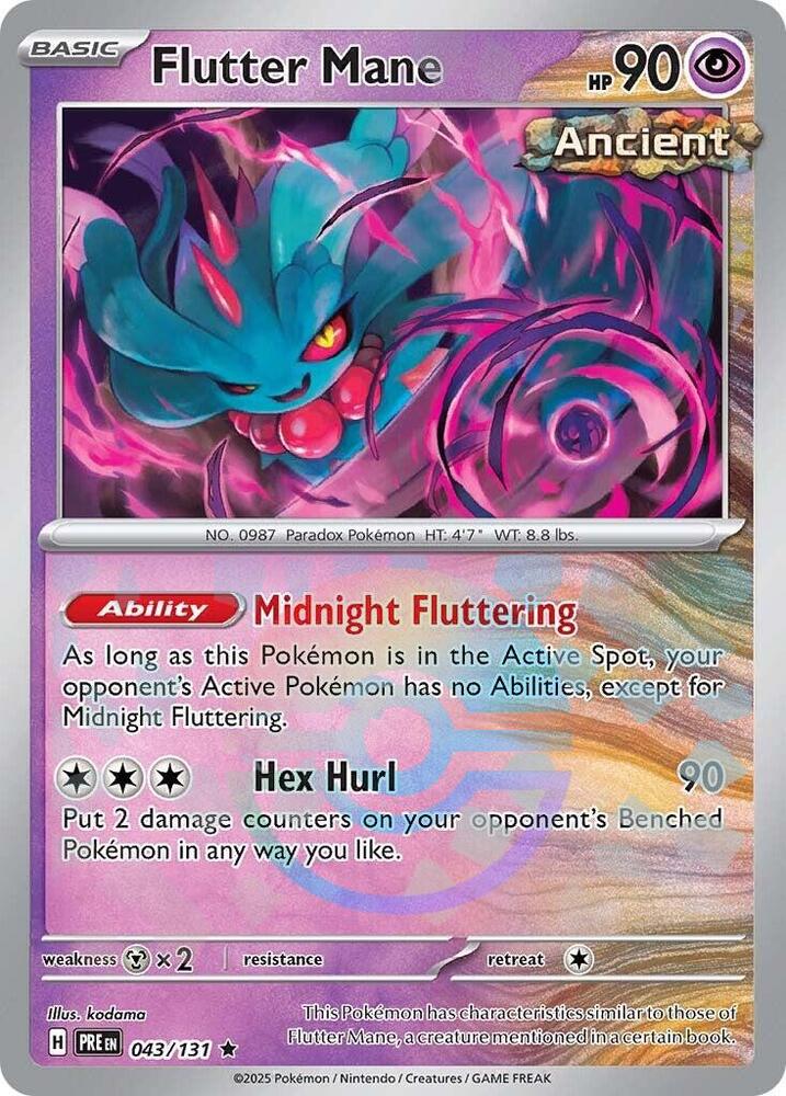 Flutter Mane (043/131) (Poke Ball Pattern) [Scarlet & Violet: Prismatic Evolutions] | Enigma On Main