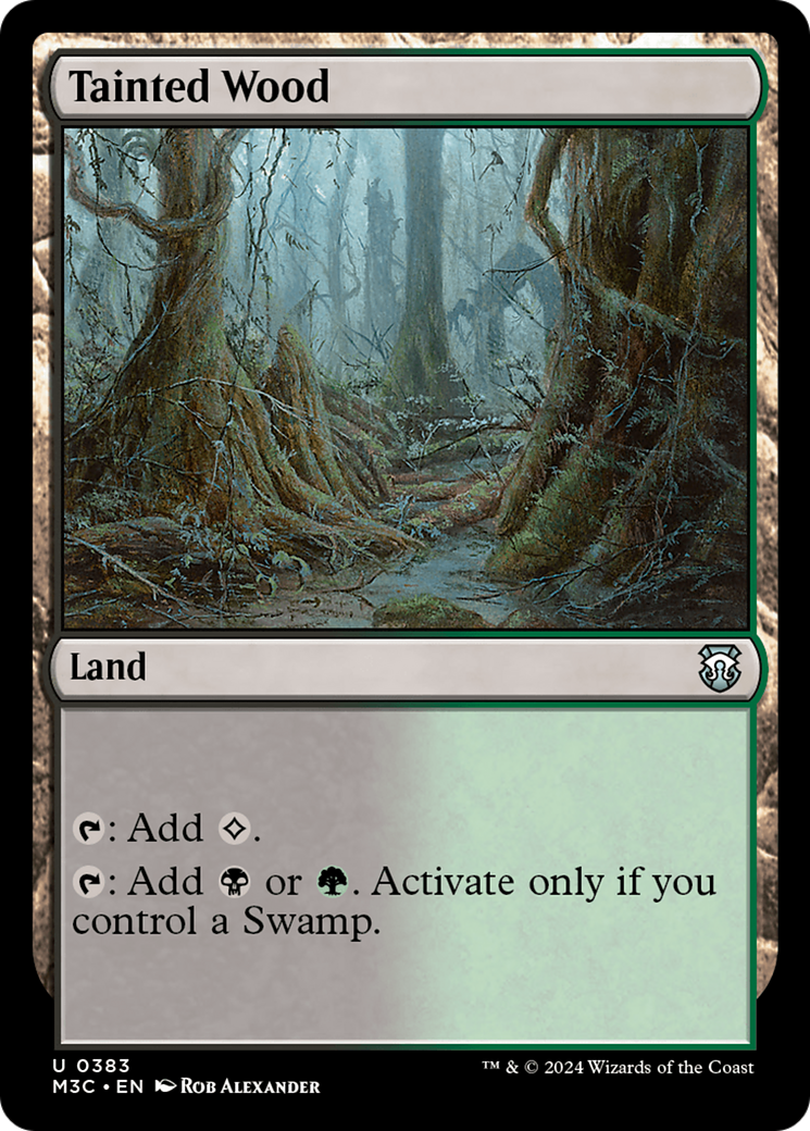 Tainted Wood (Ripple Foil) [Modern Horizons 3 Commander] | Enigma On Main