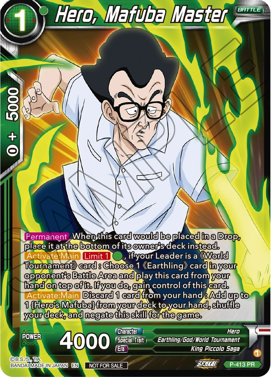 Hero, Mafuba Master (Zenkai Series Tournament Pack Vol.1) (P-413) [Tournament Promotion Cards] | Enigma On Main