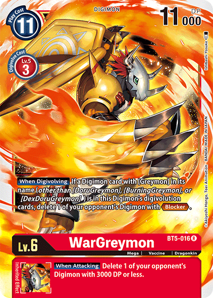 WarGreymon [BT5-016] [Battle of Omni] | Enigma On Main