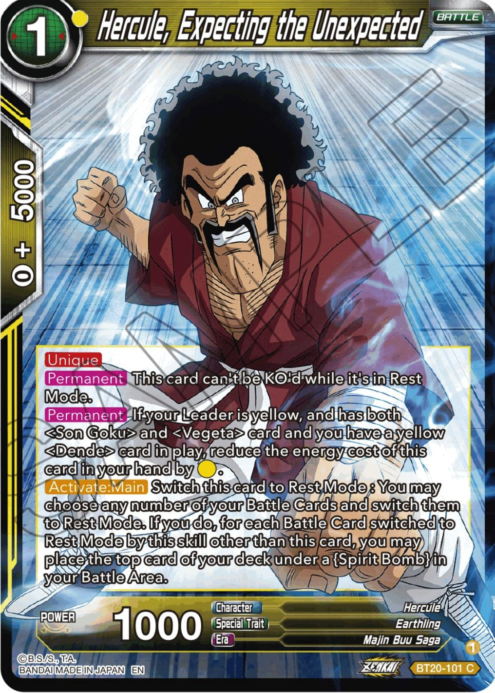 Hercule, Expecting the Unexpected (BT20-101) [Power Absorbed] | Enigma On Main