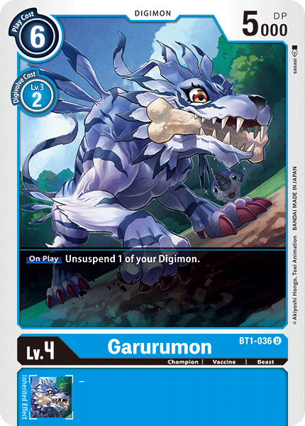 Garurumon [BT1-036] [Release Special Booster Ver.1.0] | Enigma On Main