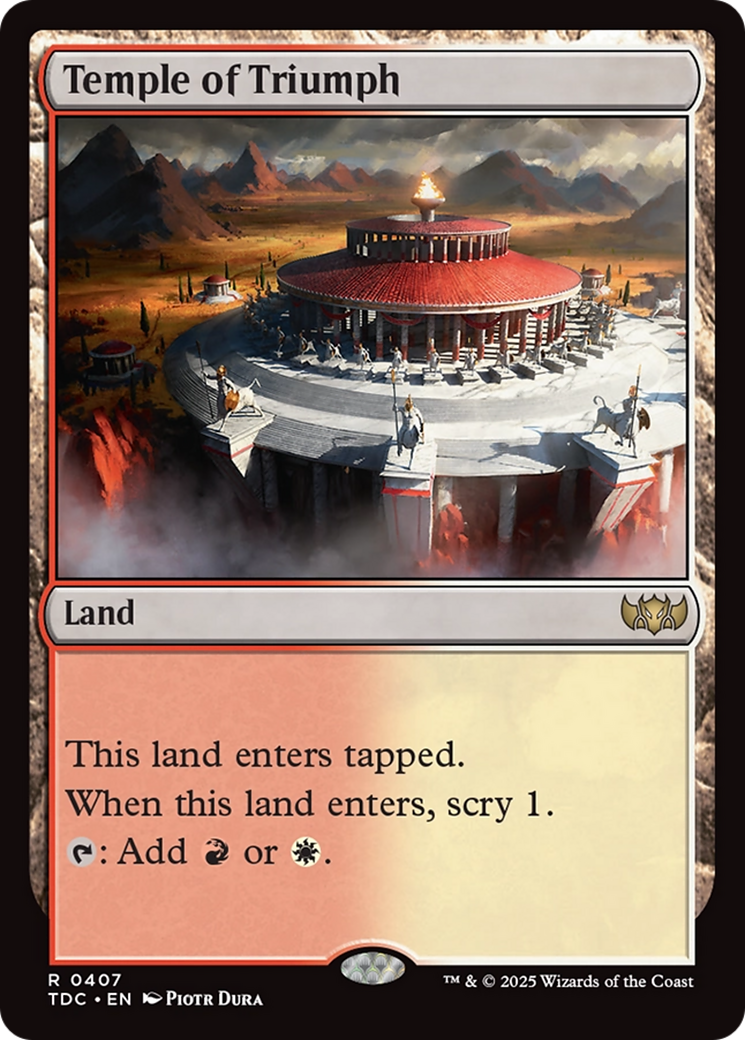 Temple of Triumph [Tarkir: Dragonstorm Commander] | Enigma On Main