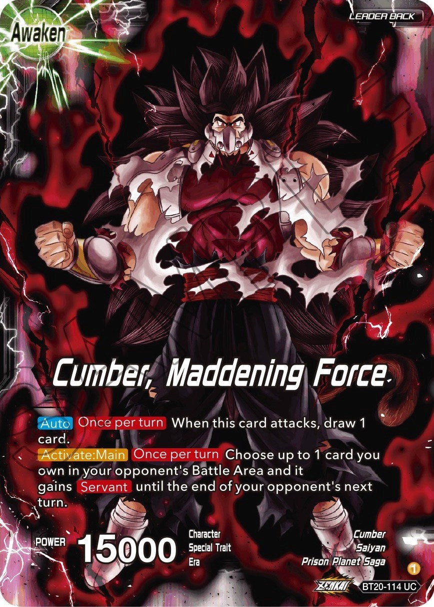 Evil Saiyan // Cumber, Maddening Force (BT20-114) [Power Absorbed] | Enigma On Main