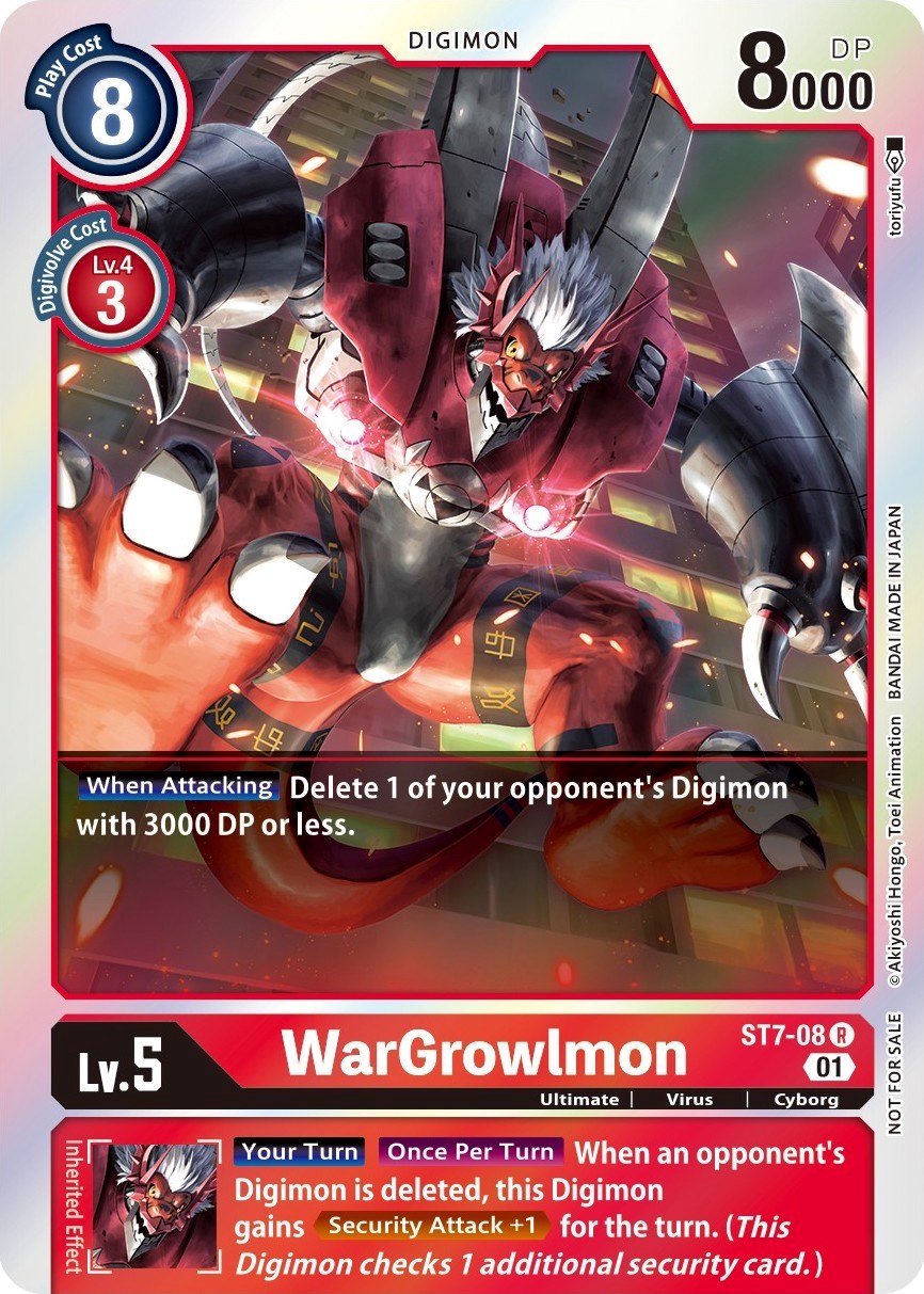 WarGrowlmon [ST7-08] (Gen Con 2022) [Starter Deck: Gallantmon Promos] | Enigma On Main