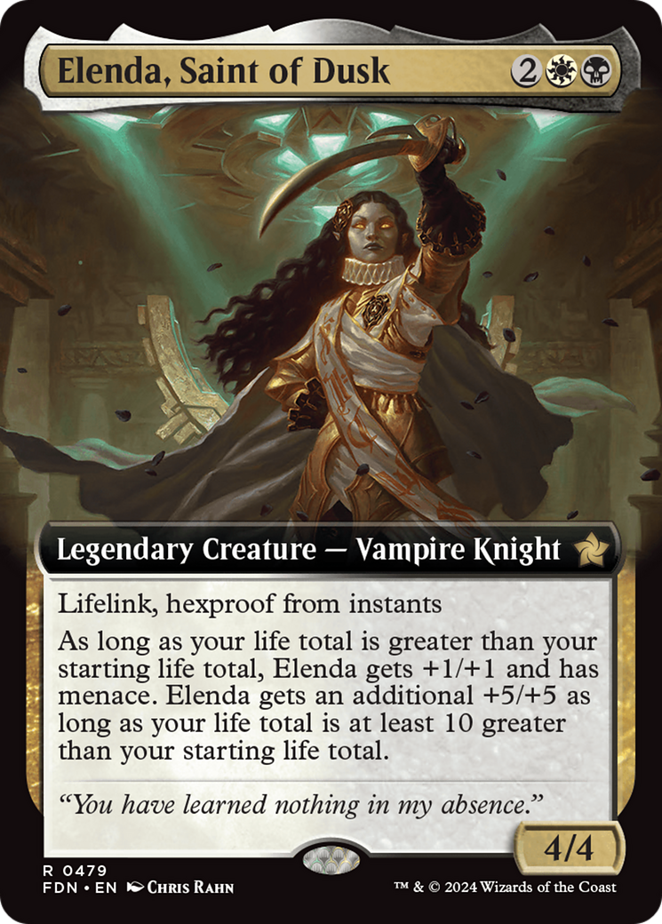 Elenda, Saint of Dusk (Extended Art) [Foundations] | Enigma On Main