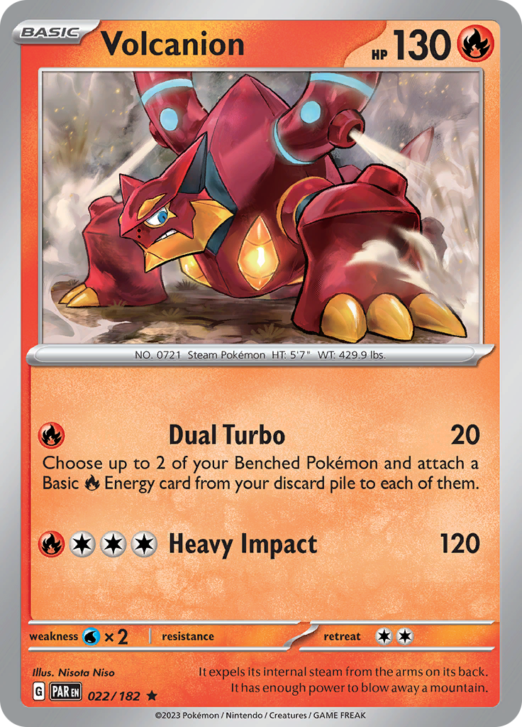 Volcanion (022/182) [Scarlet & Violet: Paradox Rift] | Enigma On Main