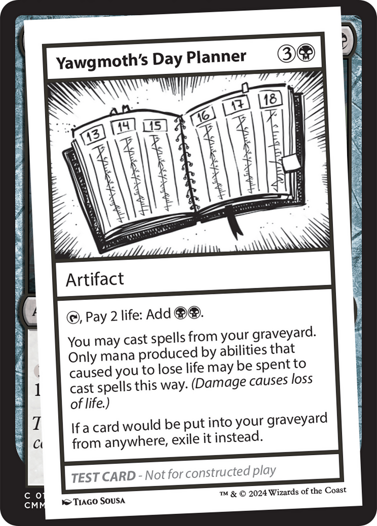 Yawgmoth's Day Planner [Mystery Booster 2 Playtest Cards] | Enigma On Main