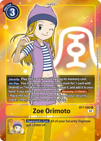 Zoe Orimoto [BT7-088] (Alternative Art - Box Topper) [Next Adventure] | Enigma On Main