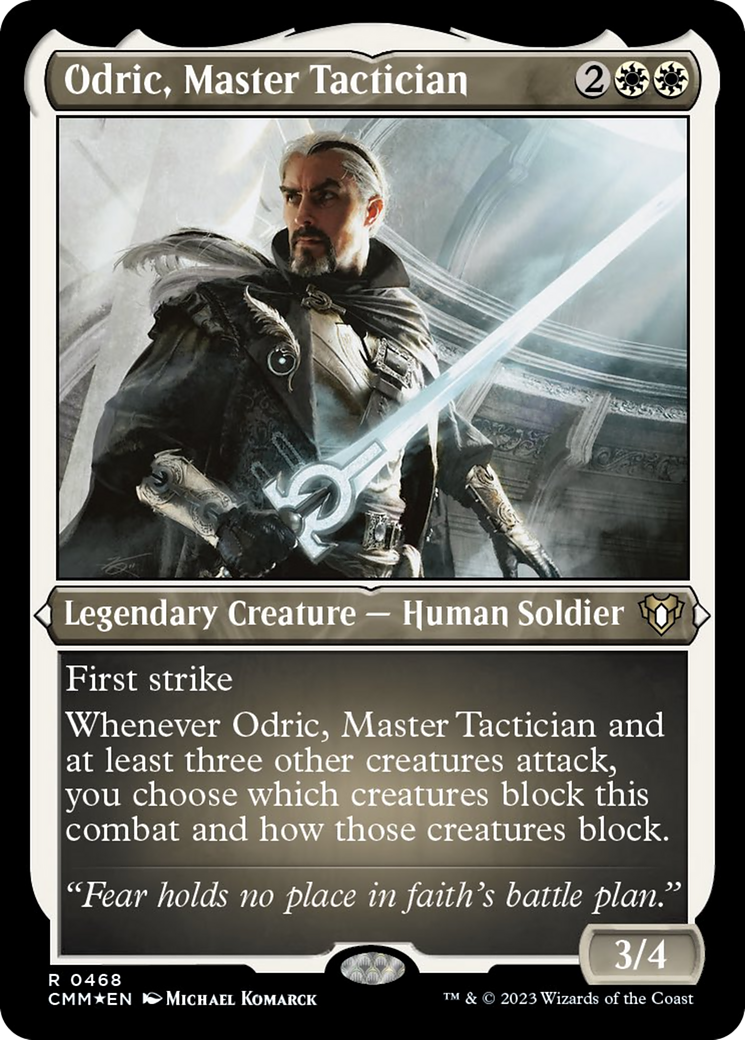 Odric, Master Tactician (Foil Etched) [Commander Masters] | Enigma On Main