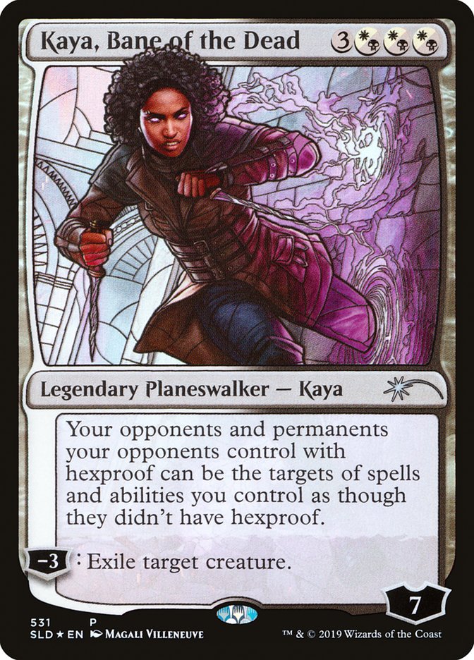 Kaya, Bane of the Dead (Stained Glass) [Secret Lair Drop Promos] | Enigma On Main