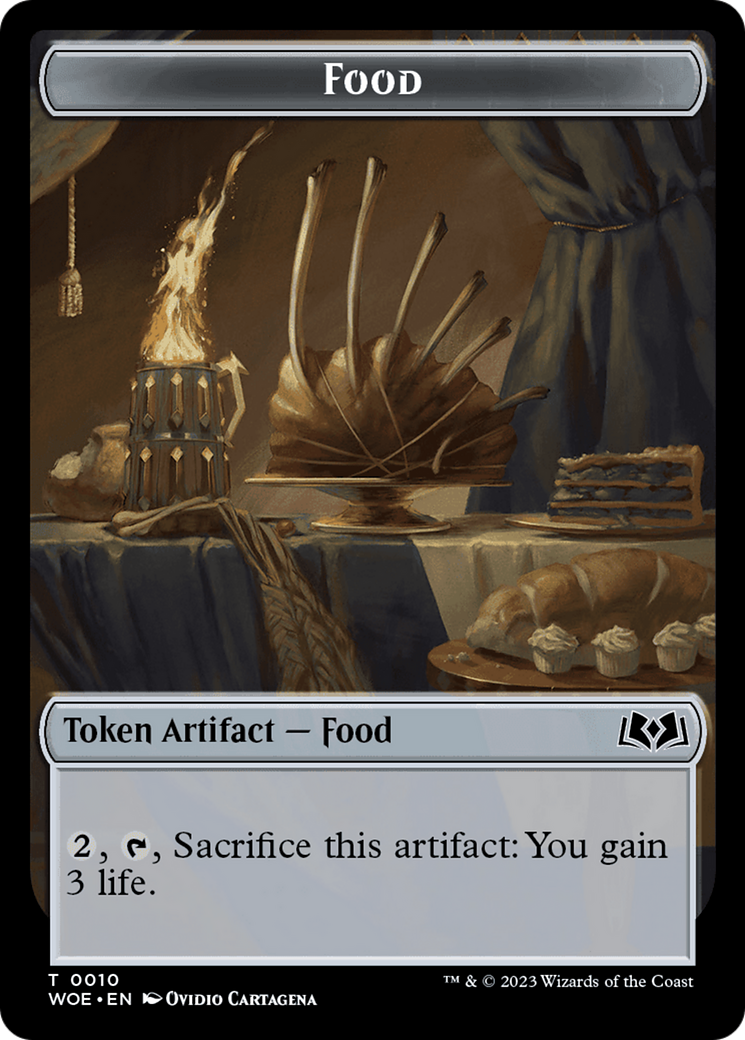 Faerie // Food (0010) Double-Sided Token [Wilds of Eldraine Tokens] | Enigma On Main