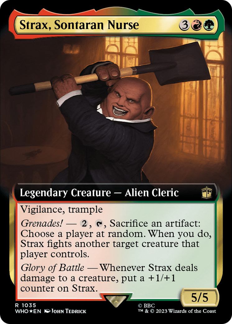 Strax, Sontaran Nurse (Extended Art) (Surge Foil) [Doctor Who] | Enigma On Main