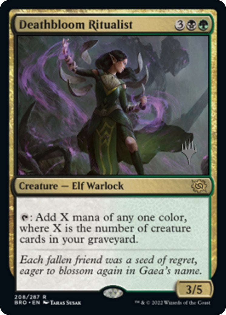 Deathbloom Ritualist (Promo Pack) [The Brothers' War Promos] | Enigma On Main