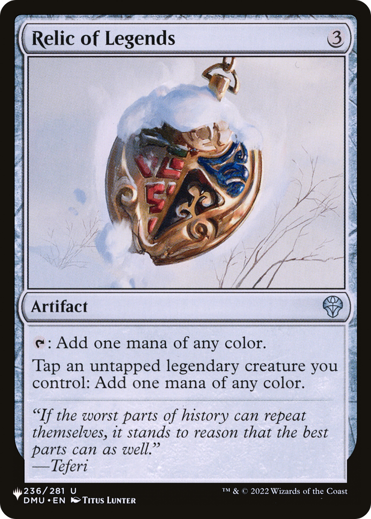 Relic of Legends [The List Reprints] | Enigma On Main