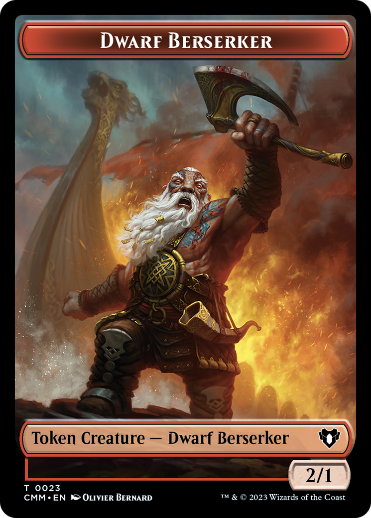 Dwarf Berserker Token [Commander Masters Tokens] | Enigma On Main