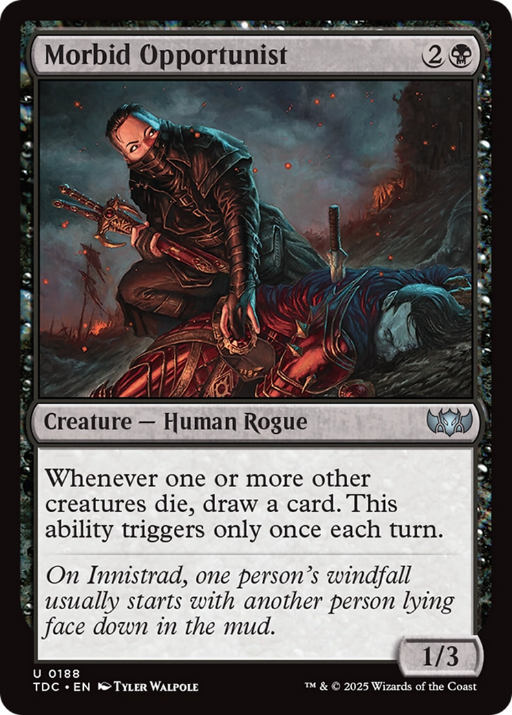 Morbid Opportunist [Tarkir: Dragonstorm Commander] | Enigma On Main