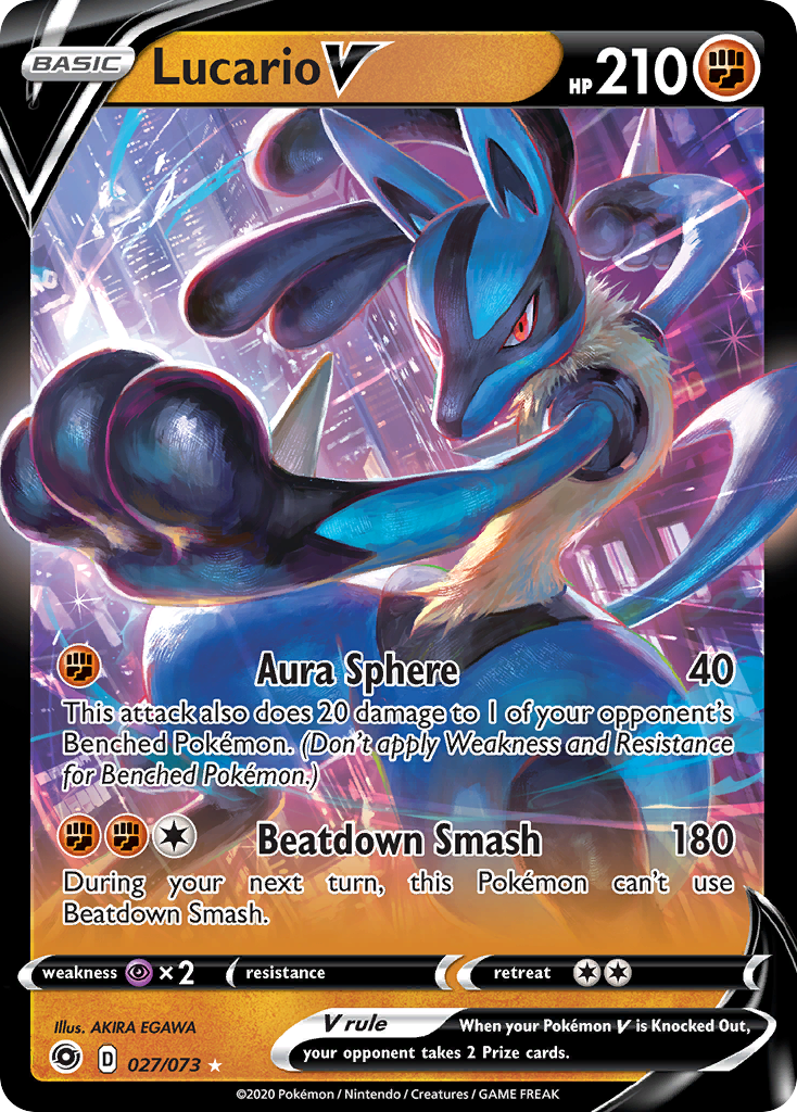 Lucario V (027/073) [Sword & Shield: Champion's Path] | Enigma On Main