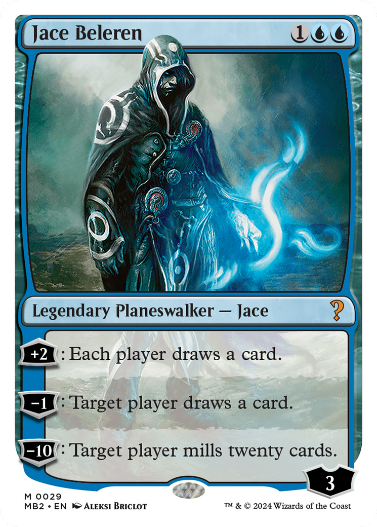 Jace Beleren (White Border) [Mystery Booster 2] | Enigma On Main