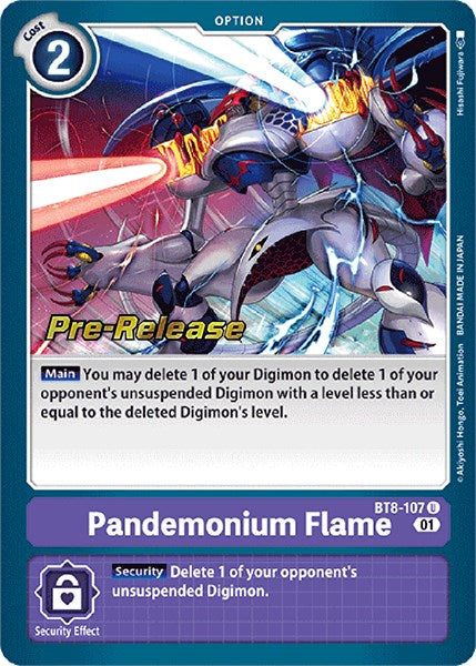 Pandemonium Flame [BT8-107] [New Awakening Pre-Release Cards] | Enigma On Main