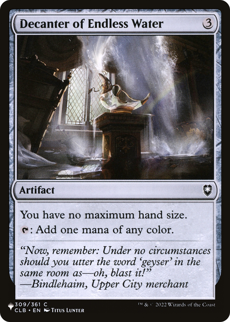 Decanter of Endless Water [The List] | Enigma On Main