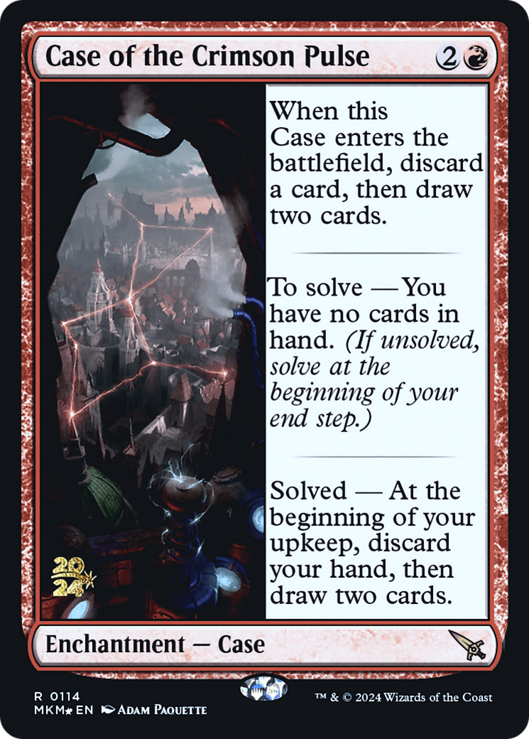 Case of the Crimson Pulse [Murders at Karlov Manor Prerelease Promos] | Enigma On Main