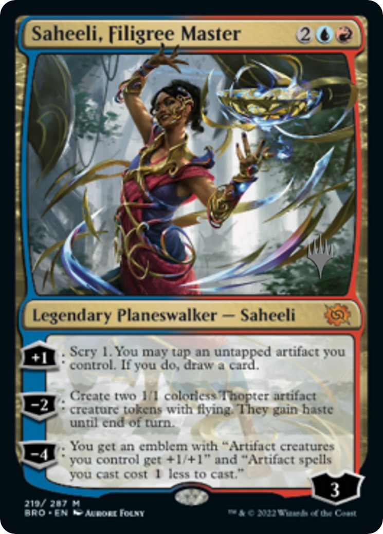 Saheeli, Filigree Master (Promo Pack) [The Brothers' War Promos] | Enigma On Main