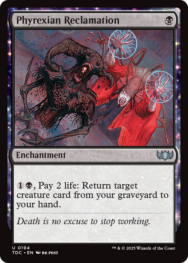 Phyrexian Reclamation [Tarkir: Dragonstorm Commander] | Enigma On Main