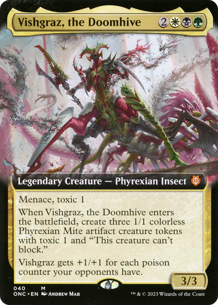 Vishgraz, the Doomhive (Extended Art) [Phyrexia: All Will Be One Commander] | Enigma On Main