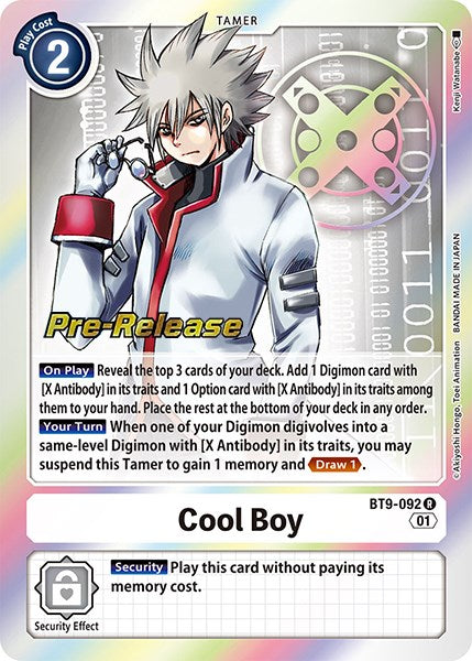 Cool Boy [BT9-092] [X Record Pre-Release Promos] | Enigma On Main