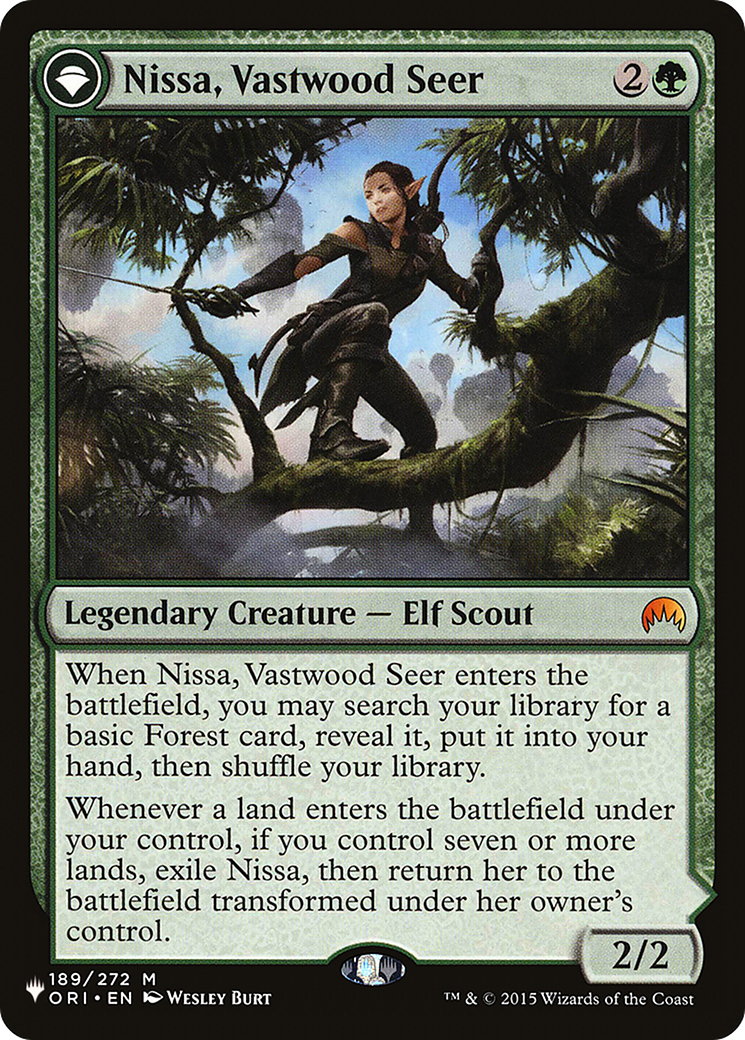 Nissa, Vastwood Seer // Nissa, Sage Animist [Secret Lair: From Cute to Brute] | Enigma On Main