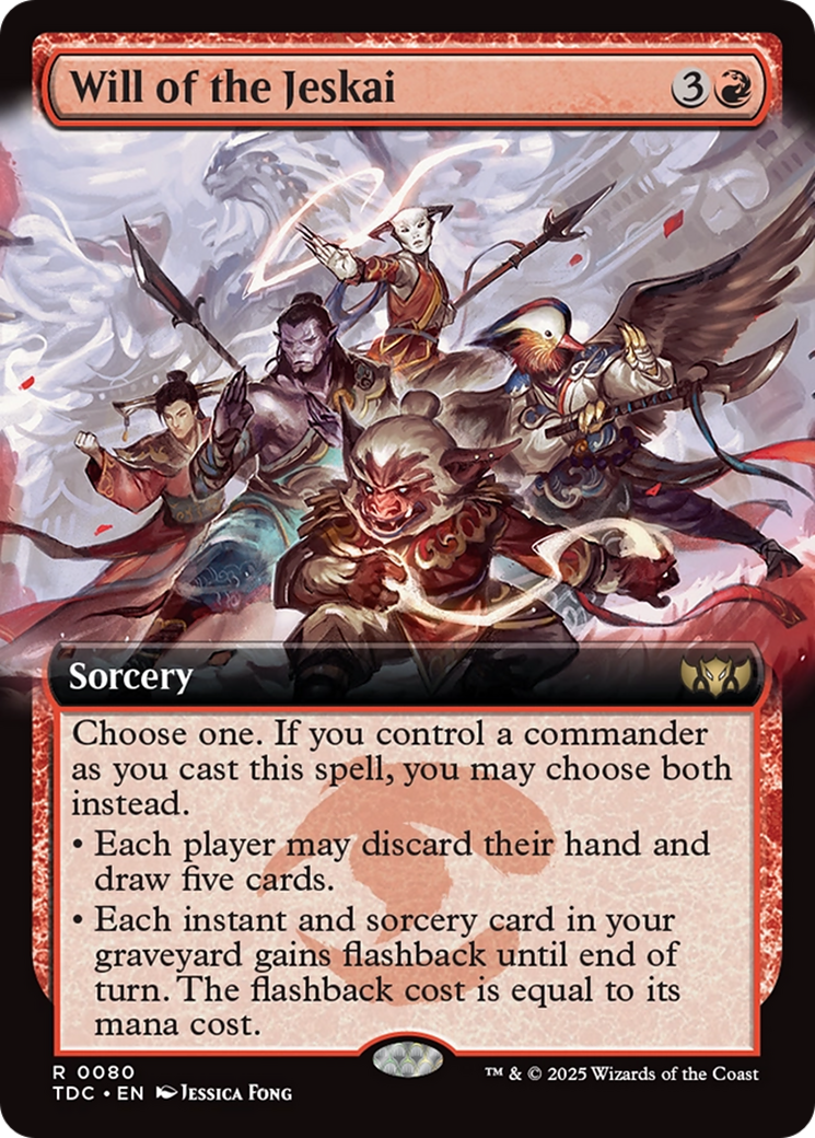 Will of the Jeskai (Extended Art) [Tarkir: Dragonstorm Commander] | Enigma On Main