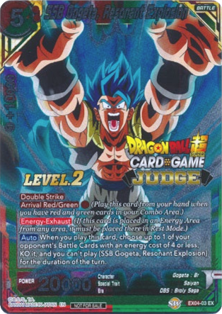 SSB Gogeta, Resonant Explosion (Level 2) (EX04-03) [Judge Promotion Cards] | Enigma On Main