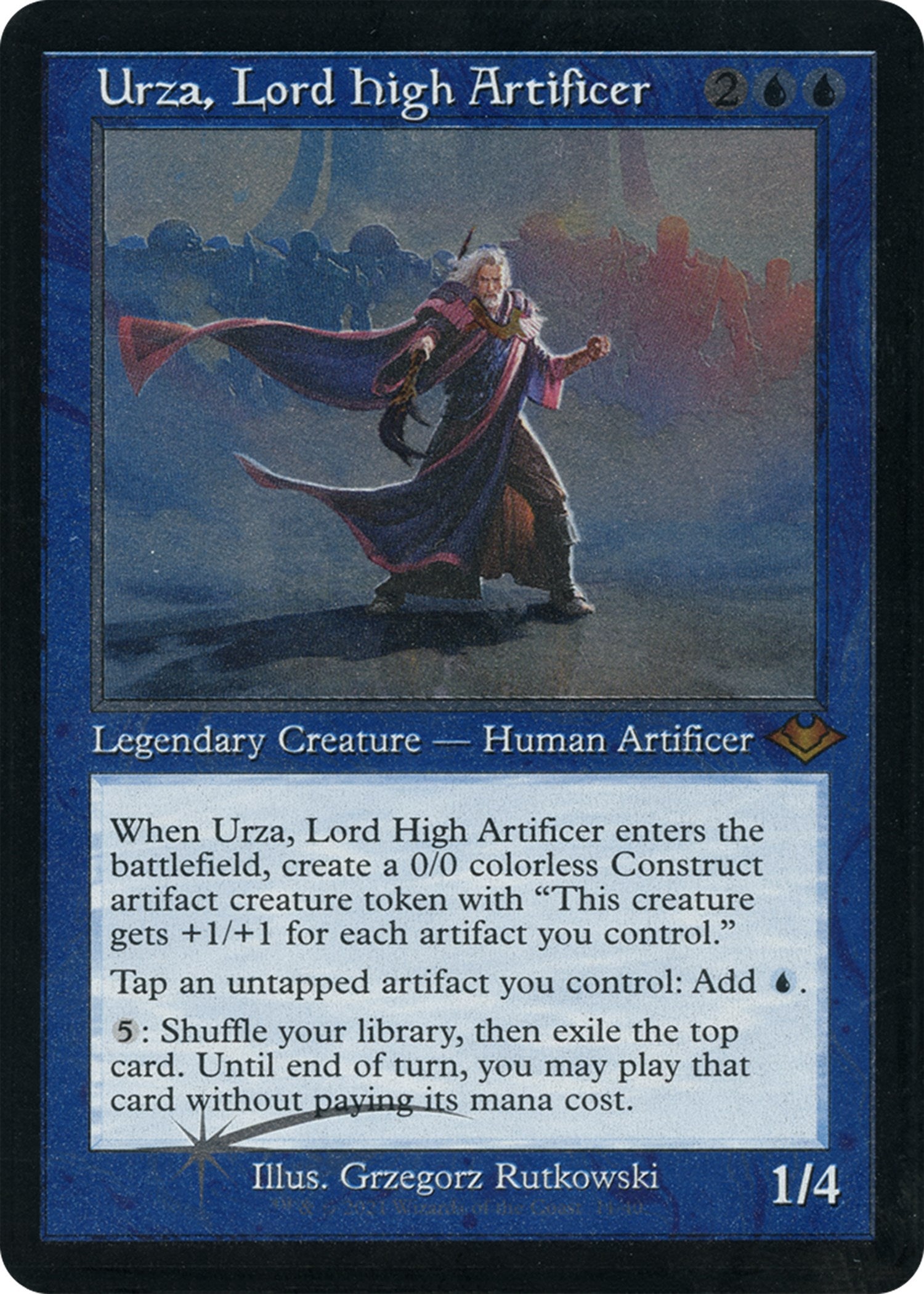 Urza, Lord High Artificer (Retro Foil Etched) [Modern Horizons] | Enigma On Main