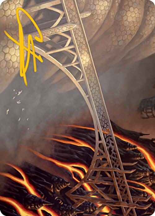 Rustvale Bridge Art Card (Gold-Stamped Signature) [Modern Horizons 2 Art Series] | Enigma On Main